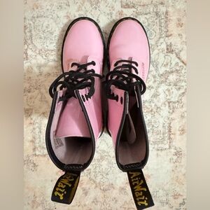 Pink Patent Leather Dr. Martens 1460 Boot
